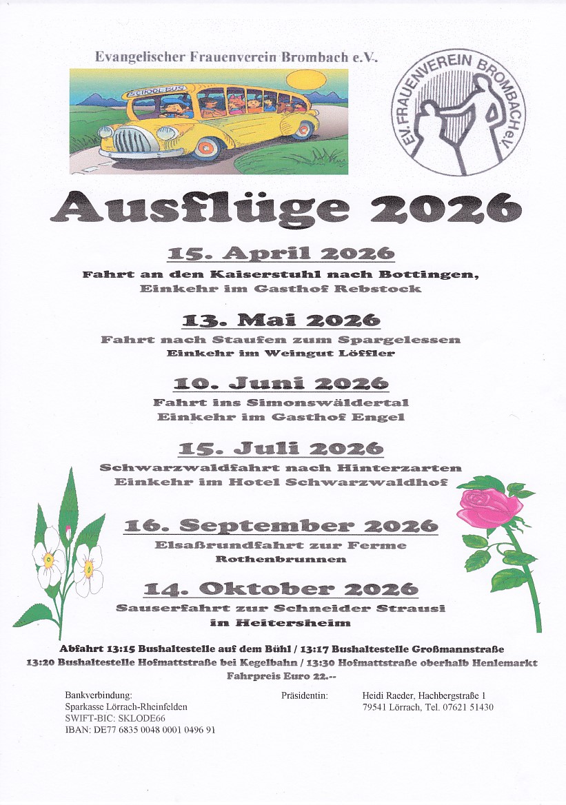Ausfluge 2026